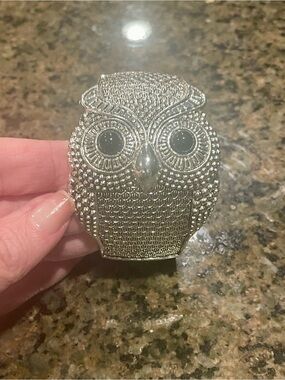 Silver Owl Statement Brooch